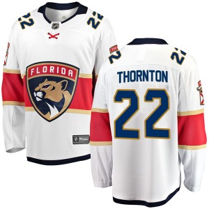 Adult Breakaway Florida Panthers Shawn Thornton White Away Official Fanatics Branded Jersey