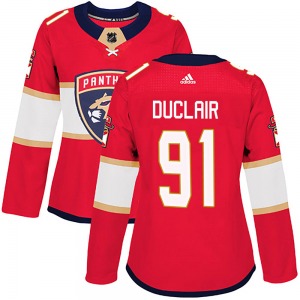 Women's Authentic Florida Panthers Anthony Duclair Red Home Official Adidas Jersey