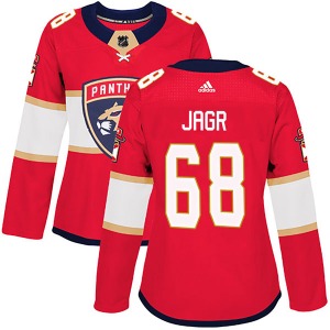 Women's Authentic Florida Panthers Jaromir Jagr Red Home Official Adidas Jersey