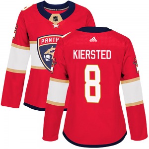 Women's Authentic Florida Panthers Matt Kiersted Red Home Official Adidas Jersey