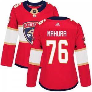 Women's Authentic Florida Panthers Josh Mahura Red Home Official Adidas Jersey