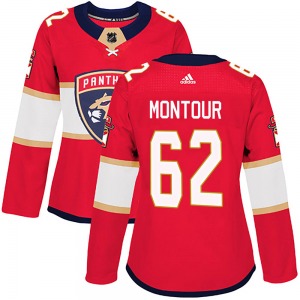 Women's Authentic Florida Panthers Brandon Montour Red Home Official Adidas Jersey