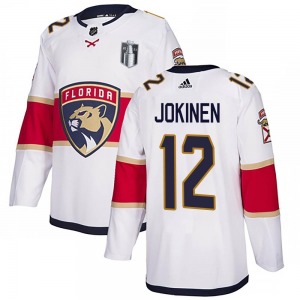 Youth Authentic Florida Panthers Olli Jokinen White Away 2023 Stanley Cup Final Official Adidas Jersey