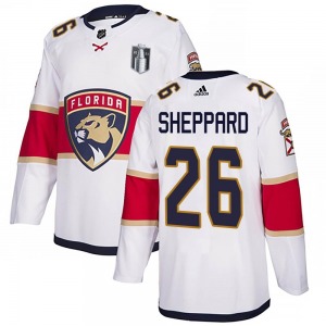 Youth Authentic Florida Panthers Ray Sheppard White Away 2023 Stanley Cup Final Official Adidas Jersey