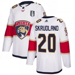 Youth Authentic Florida Panthers Brian Skrudland White Away 2023 Stanley Cup Final Official Adidas Jersey