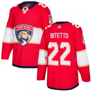 Adult Authentic Florida Panthers Anthony Bitetto Red Home Official Adidas Jersey