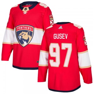 Adult Authentic Florida Panthers Nikita Gusev Red Home Official Adidas Jersey