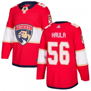 Adult Authentic Florida Panthers Erik Haula Red ized Home Official Adidas Jersey