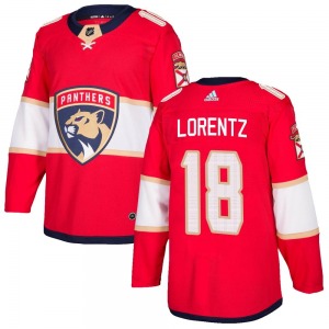 Adult Authentic Florida Panthers Steven Lorentz Red Home Official Adidas Jersey