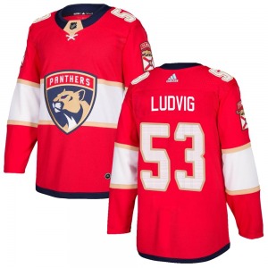 Adult Authentic Florida Panthers John Ludvig Red Home Official Adidas Jersey