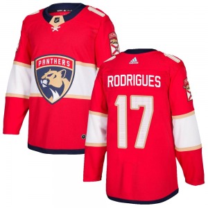 Adult Authentic Florida Panthers Evan Rodrigues Red Home Official Adidas Jersey