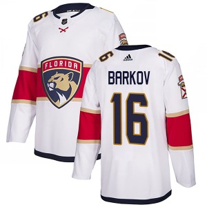 Adult Authentic Florida Panthers Aleksander Barkov White Away Official Adidas Jersey