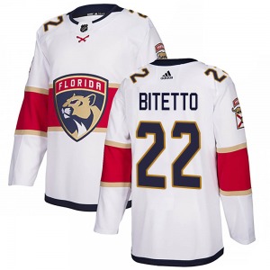 Adult Authentic Florida Panthers Anthony Bitetto White Away Official Adidas Jersey
