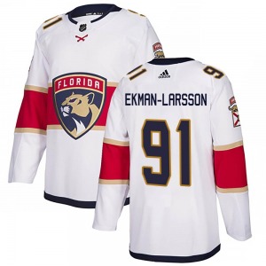 Adult Authentic Florida Panthers Oliver Ekman-Larsson White Away Official Adidas Jersey