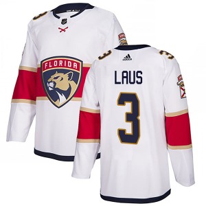 Adult Authentic Florida Panthers Paul Laus White Away Official Adidas Jersey