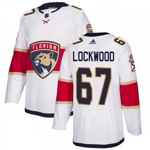 Adult Authentic Florida Panthers William Lockwood White Away Official Adidas Jersey