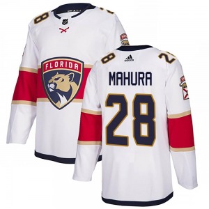 Adult Authentic Florida Panthers Josh Mahura White Away Official Adidas Jersey