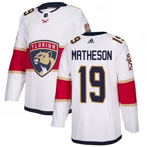Adult Authentic Florida Panthers Michael Matheson White Away Official Adidas Jersey