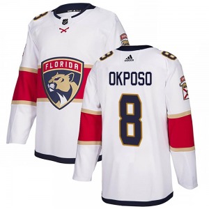 Adult Authentic Florida Panthers Kyle Okposo White Away Official Adidas Jersey
