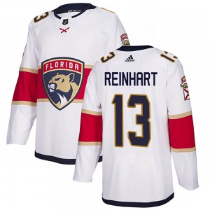 Adult Authentic Florida Panthers Sam Reinhart White Away Official Adidas Jersey