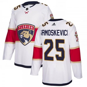 Adult Authentic Florida Panthers Mackie Samoskevich White Away Official Adidas Jersey