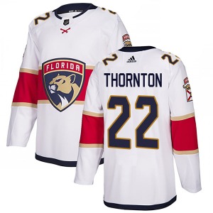 Adult Authentic Florida Panthers Shawn Thornton White Away Official Adidas Jersey