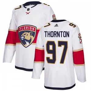 Adult Authentic Florida Panthers Joe Thornton White Away Official Adidas Jersey
