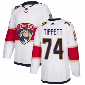 Adult Authentic Florida Panthers Owen Tippett White ized Away Official Adidas Jersey