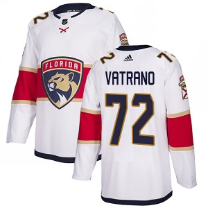 Adult Authentic Florida Panthers Frank Vatrano White Away Official Adidas Jersey