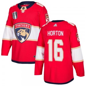 Adult Authentic Florida Panthers Nathan Horton Red Home 2023 Stanley Cup Final Official Adidas Jersey