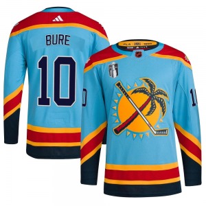 Youth Authentic Florida Panthers Pavel Bure Light Blue Reverse Retro 2.0 2023 Stanley Cup Final Official Adidas Jersey