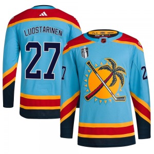 Youth Authentic Florida Panthers Eetu Luostarinen Light Blue Reverse Retro 2.0 2023 Stanley Cup Final Official Adidas Jersey