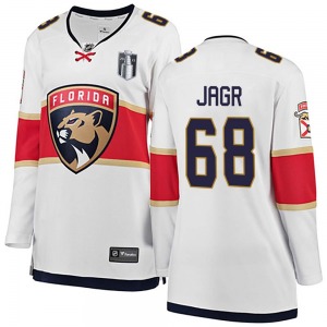 Women's Breakaway Florida Panthers Jaromir Jagr White Away 2023 Stanley Cup Final Official Fanatics Branded Jersey