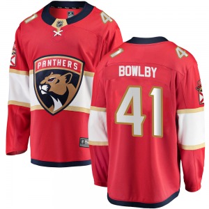 Adult Breakaway Florida Panthers Henry Bowlby Red Home Official Fanatics Branded Jersey