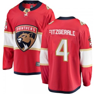 Adult Breakaway Florida Panthers Casey Fitzgerald Red Home Official Fanatics Branded Jersey