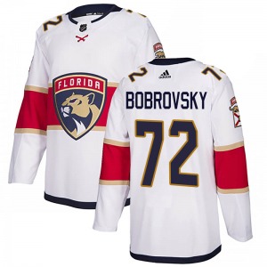 Youth Authentic Florida Panthers Sergei Bobrovsky White Away Official Adidas Jersey