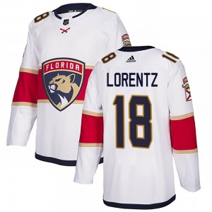 Youth Authentic Florida Panthers Steven Lorentz White Away Official Adidas Jersey