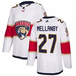 Youth Authentic Florida Panthers Scott Mellanby White Away Official Adidas Jersey