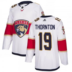 Youth Authentic Florida Panthers Joe Thornton White Away Official Adidas Jersey