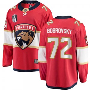Adult Breakaway Florida Panthers Sergei Bobrovsky Red Home 2023 Stanley Cup Final Official Fanatics Branded Jersey