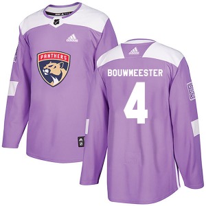 Youth Authentic Florida Panthers Jay Bouwmeester Purple Fights Cancer Practice Official Adidas Jersey