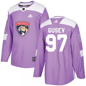 Youth Authentic Florida Panthers Nikita Gusev Purple Fights Cancer Practice Official Adidas Jersey