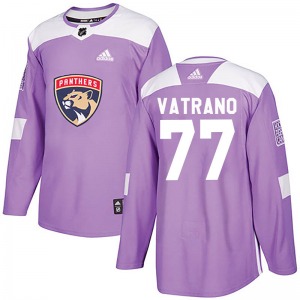 Youth Authentic Florida Panthers Frank Vatrano Purple Fights Cancer Practice Official Adidas Jersey