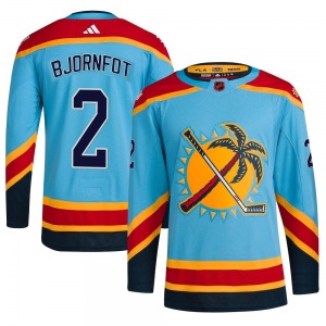 Youth Authentic Florida Panthers Tobias Bjornfot Light Blue Reverse Retro 2.0 Official Adidas Jersey