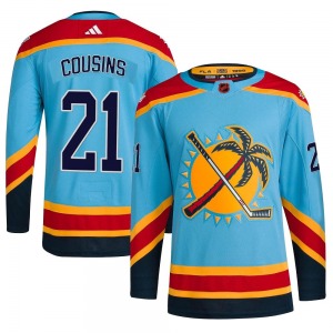 Youth Authentic Florida Panthers Nick Cousins Light Blue Reverse Retro 2.0 Official Adidas Jersey
