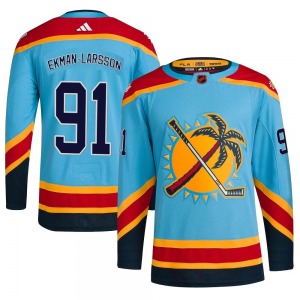 Youth Authentic Florida Panthers Oliver Ekman-Larsson Light Blue Reverse Retro 2.0 Official Adidas Jersey