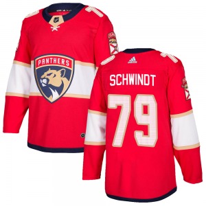 Youth Authentic Florida Panthers Cole Schwindt Red Home Official Adidas Jersey