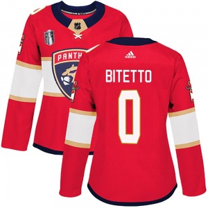 Women's Authentic Florida Panthers Anthony Bitetto Red Home 2023 Stanley Cup Final Official Adidas Jersey