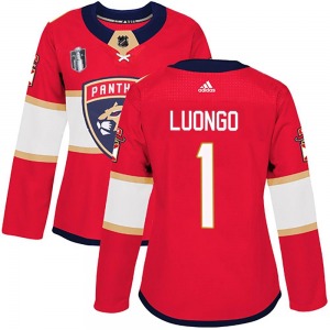 Women's Authentic Florida Panthers Roberto Luongo Red Home 2023 Stanley Cup Final Official Adidas Jersey