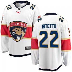Youth Breakaway Florida Panthers Anthony Bitetto White Away Official Fanatics Branded Jersey